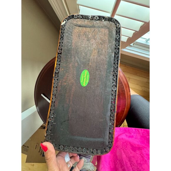 Vintage Jackson & Perkins Bamboo-Style Basket With Handles Handcrafted Design - Picture 7 of 9